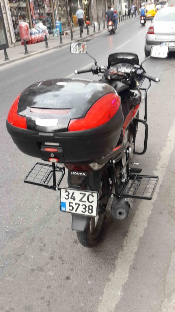 Honda cbf 150 Yan Çanta demiri uygulaması