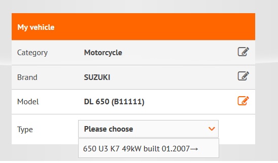 Osram Motosiklet Ampül Seçici uygulaması