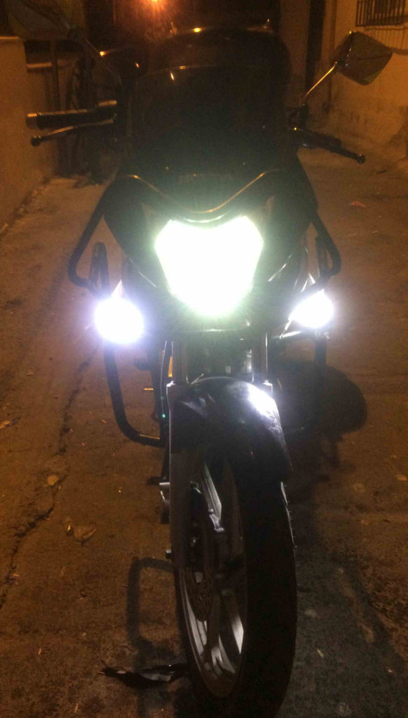 Honda cbf 150 Ön far aydınlatması ve Sis farı uygulaması