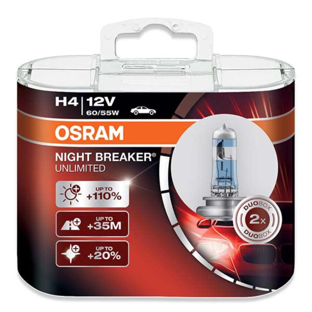 Motosiklet için h4 %110 Osram Night Breaker Ampül