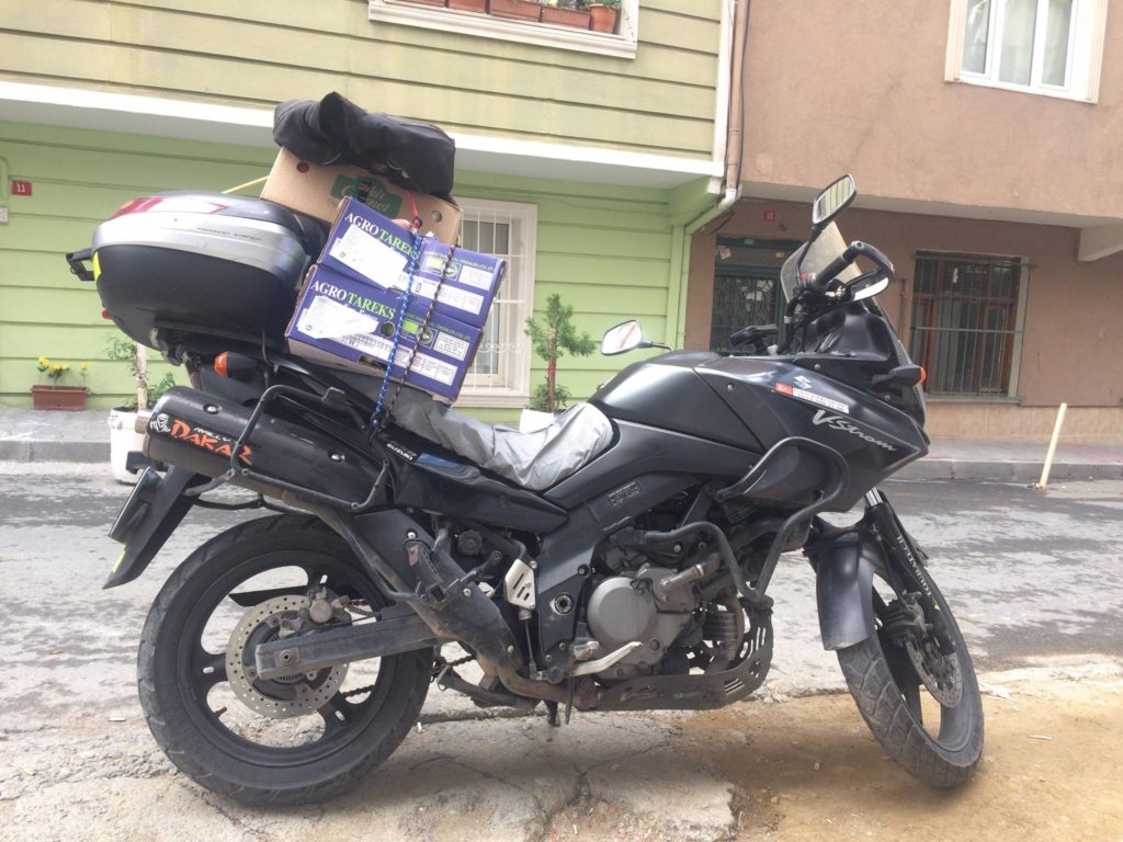 Suzuki v-strom dl650 A Pazar alışverişini taşımak