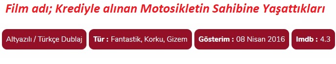 Krediyle alınan motosikletin sahibine yaşattıkları