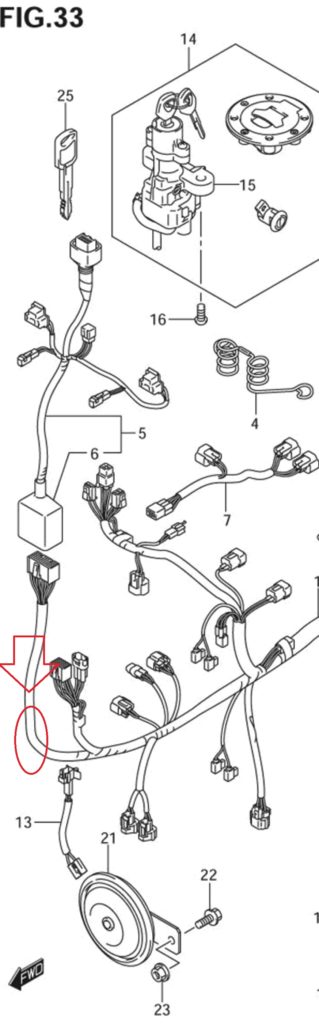 Motosiklette Gidonun zamanla kabloları aşındırma sorunu ve onarımı Suzuki -strom dl650
