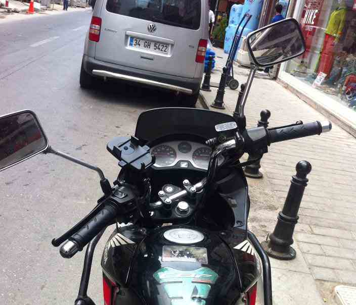 Honda cbf 150 ye Ybr 125 aynası uygulaması.Daha geniş ayna