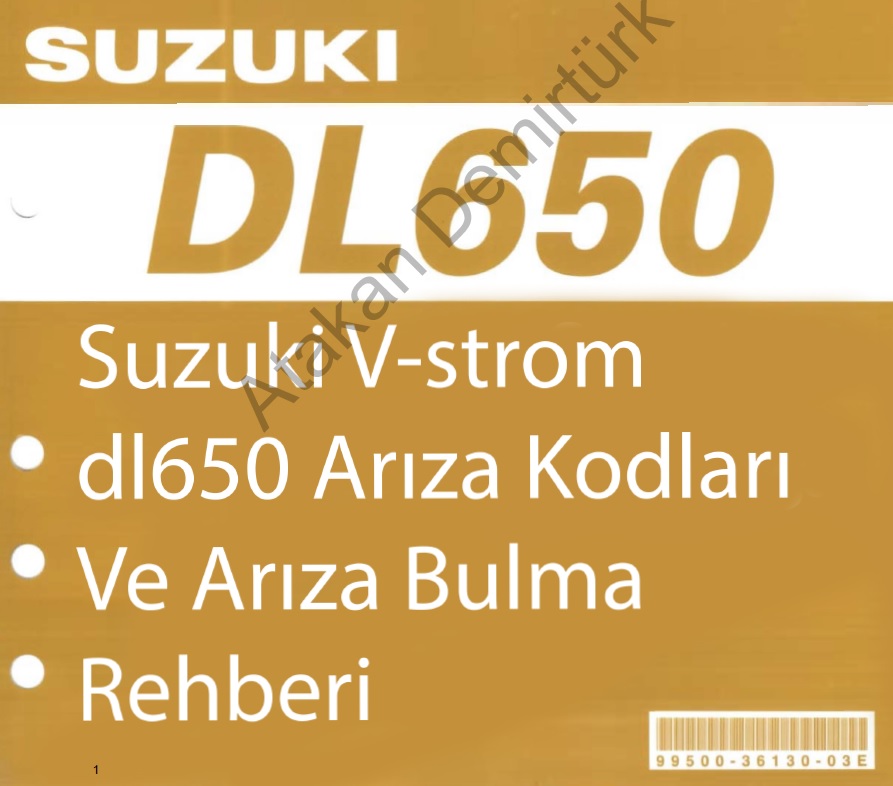 Suzuki V-strom dl650 Arıza kodları ve Arıza bulma rehberi